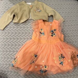 Disney baby Miss Bunny spring time Easter dress size 3-6 months nwt